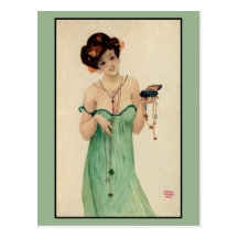 Vintage Raphael Kirchner Paris 1910 ladies fashion Post Card