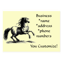 *Vintage Raring Horse* Business Cards
