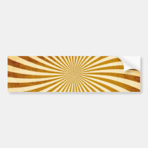 Vintage Rays Design Bumper Stickers