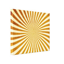 Vintage Rays Design Canvas Print