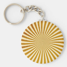 Vintage Rays Design Keychain