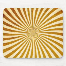 Vintage Rays Design Mouse Mat