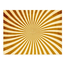 Vintage Rays Design Post Card