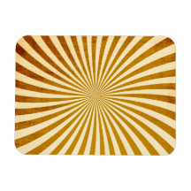 Vintage Rays Design Vinyl Magnet