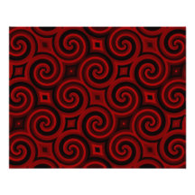 Vintage Red Swirly Texture Photo Print