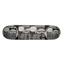 Vintage Reiki Art Custom Skateboard
