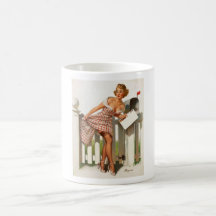 Vintage Retro Gil Elvgren Mail Box Pinup Girl Mug