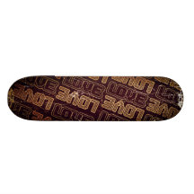 Vintage Retro Love - Skateboard