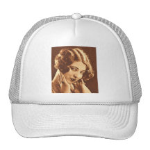 Vintage Retro Women Silent Film Star Mesh Hat