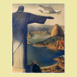 Vintage Rio De Janeiro, Christ the Redeemer Statue postcards