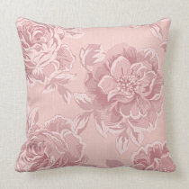 Vintage Rose Pink Pattern pillows