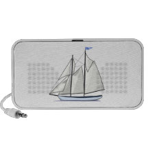 Vintage Sailboat PC Speakers