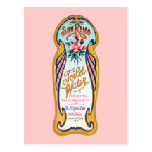 Vintage San Remo Toilet Water Label Postcards
