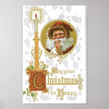 Vintage Santa Claus Print