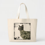 Vintage Savannah Cat Art Bag