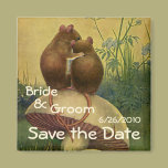 Vintage Save the Date! magnets