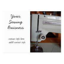 vintage sewing machine business cards