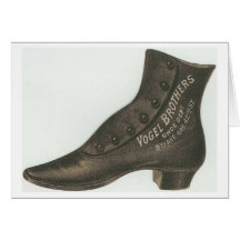 Vintage Shoe Blank Card