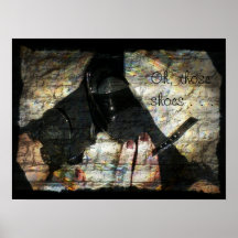 Vintage Shoes Poster