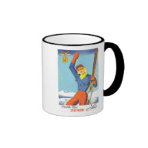 Vintage Ski Advertisement Mug