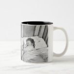 Vintage sleeping baby mug