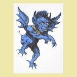 Vintage Spooky Gargoyle or Demon Halloween Party invitations