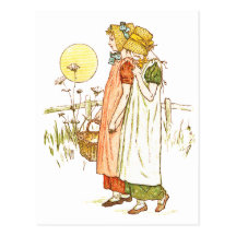 Vintage Storybook Art Postcard