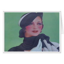 Vintage Style 1932 Greeting Card