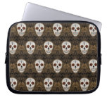 Vintage Sugar Skull Pattern Laptop Sleeve