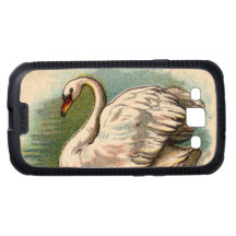 Vintage Swan Galaxy S3 Cases