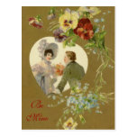 Vintage Sweethearts Valentine Postcard