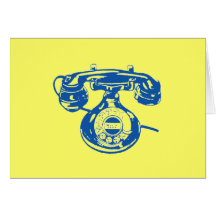 Vintage Telephone Greeting Card