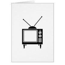 Vintage Television Greeting Cards