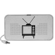 Vintage Television Laptop Speakers