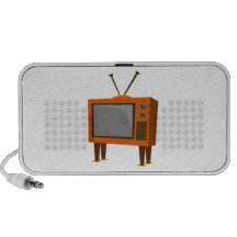 Vintage Television Notebook Speakers