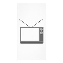 Vintage Television Photo Card