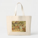 Vintage Thumbelina and Prince Wedding in Forest Tote Bags