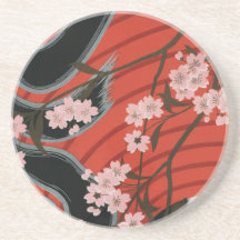 Vintage Tokyo travel Beverage Coasters