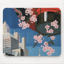 Vintage Tokyo travel Mousepads