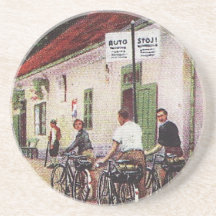 Vintage Touring Cycling Coaster