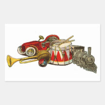 Vintage Toys Nostalgia Design Stickers