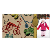 Vintage Toys Photo Card