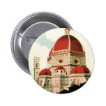 Vintage Travel Florence Firenze Italy Church Duomo Pinback Buttons