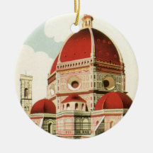 Vintage Travel Florence Firenze Italy Church Duomo Ornaments