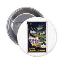 Vintage Travel Poster Ad Retro Prints Button
