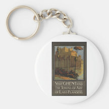 Vintage Travel Poster Ad Retro Prints Key Chains