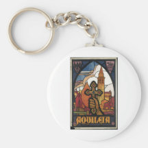 Vintage Travel Poster Ad Retro Prints Key Chains