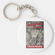 Vintage Travel Poster Ad Retro Prints Keychain
