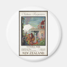 Vintage Travel Poster Ad Retro Prints Refrigerator Magnet