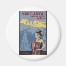 Vintage Travel Poster Ad Retro Prints Fridge Magnets